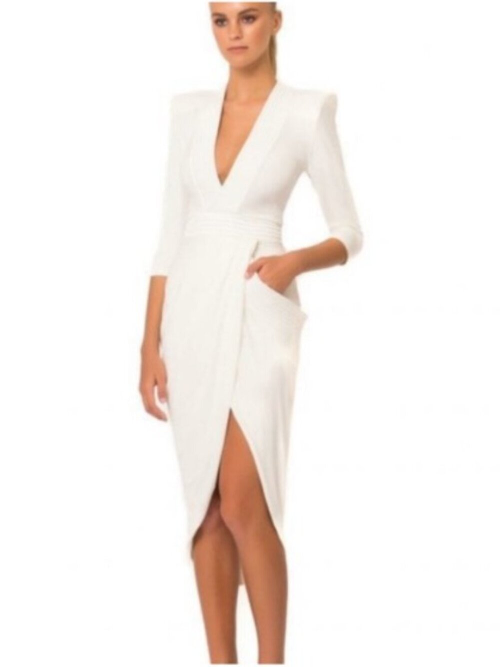 Never Worn - White Zhivago Eye of Horus Midi Dress